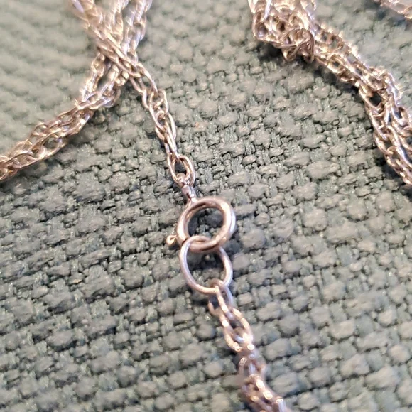 Vintage 925 Silver Necklace, Sweet SUPER Unique Chain, 24 inches - Picture 4 of 10